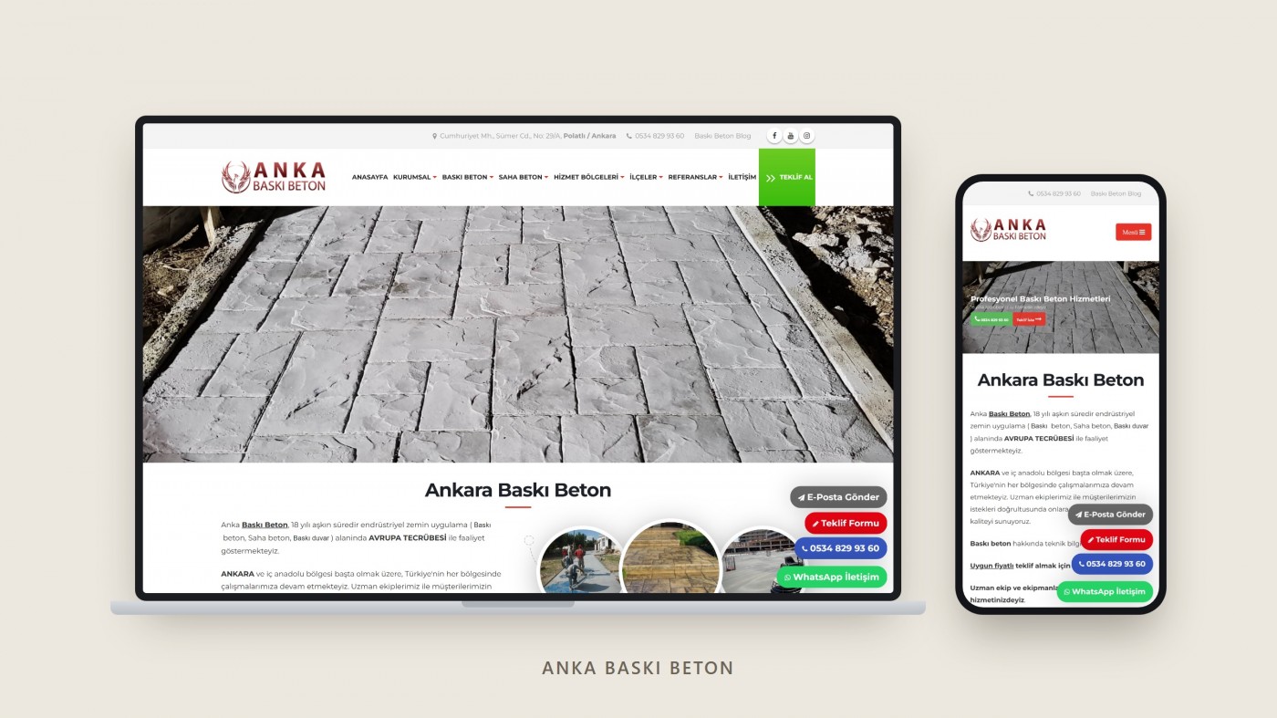 Anka Baskı Beton