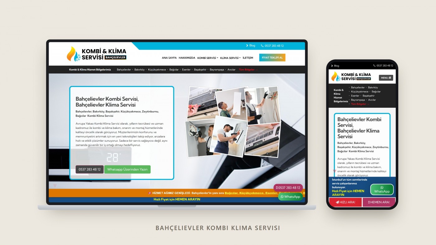 Bahçelievler Kombi Klima Servisi