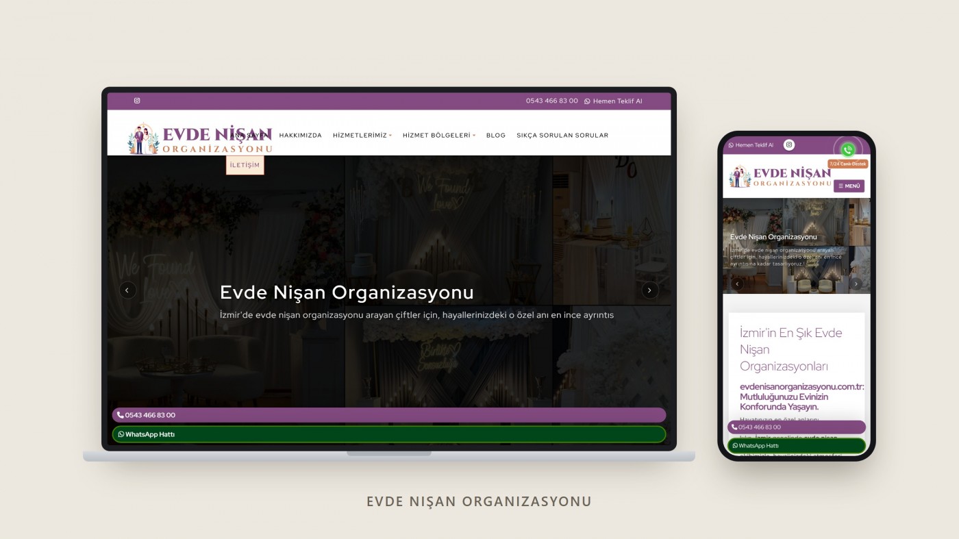 Evde Nişan Organizasyonu