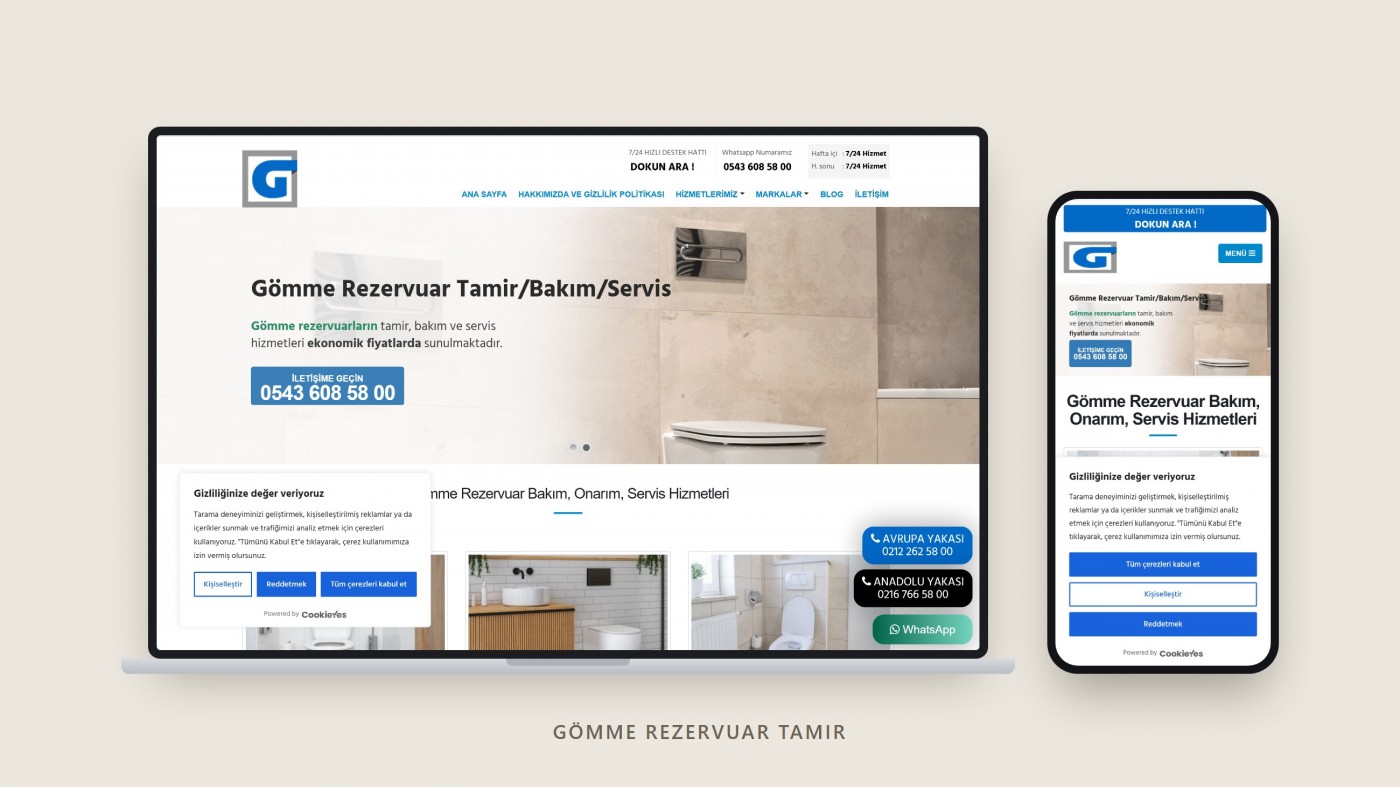Gömme Rezervuar Tamir