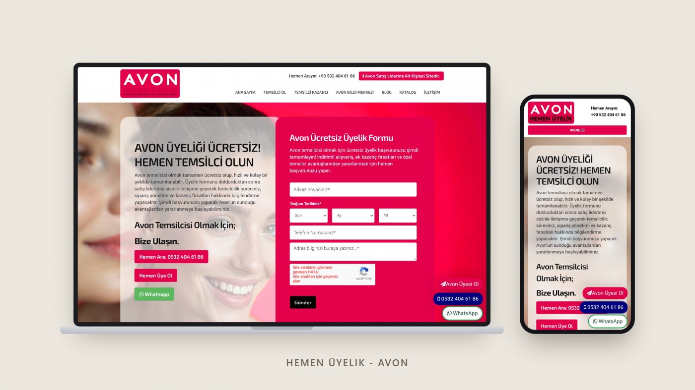 Hemen Üyelik - Avon