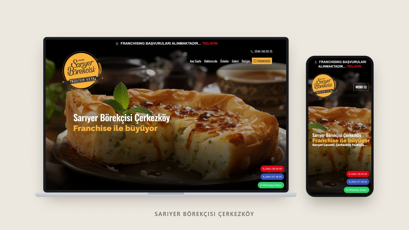 Sarıyer Börekçisi Çerkezköy