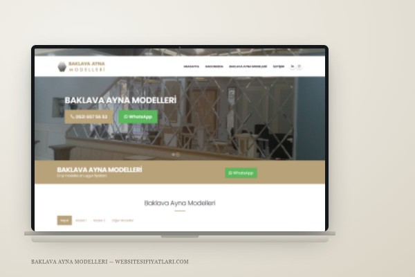 Baklava Ayna Modelleri