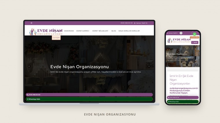 Evde Nişan Organizasyonu